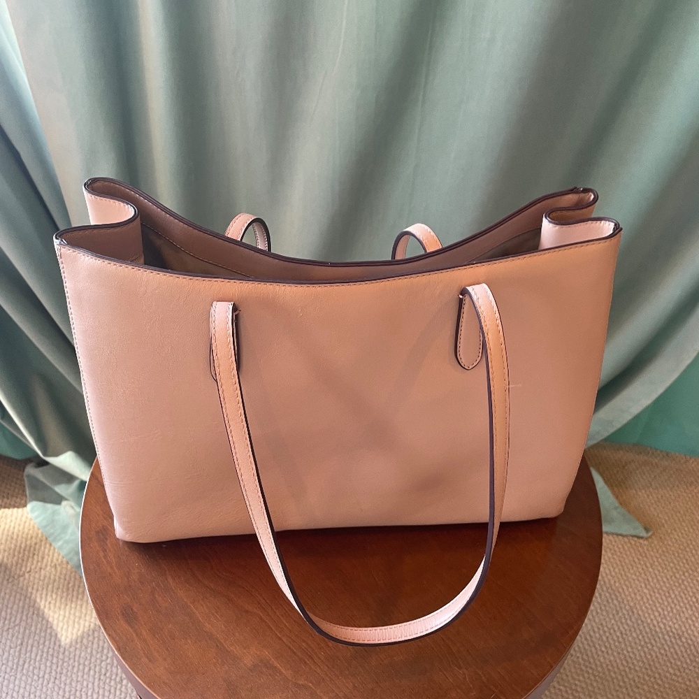 Banana Republic Pink Leather Tote